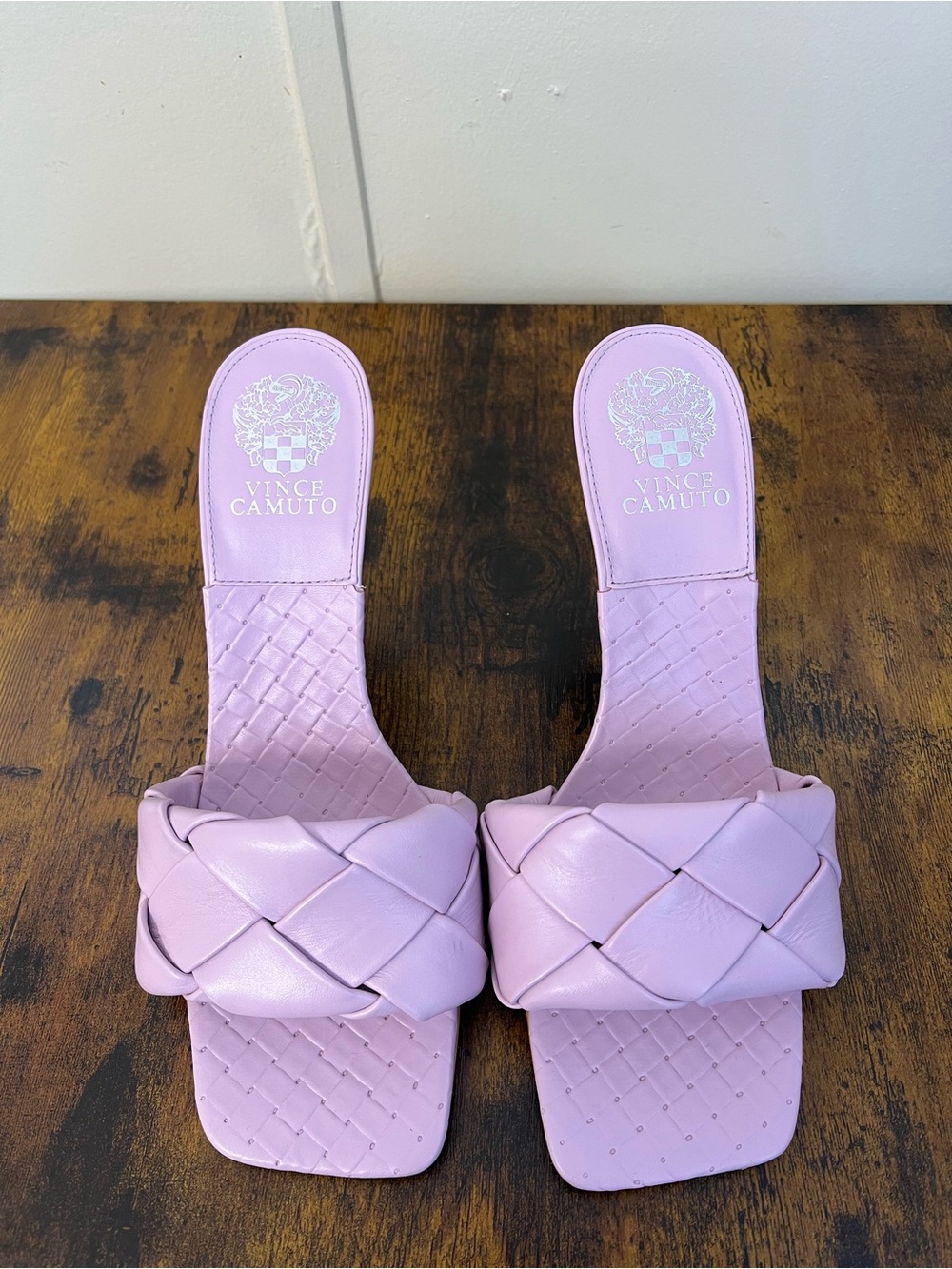 Vince Camuto Lilac Braided Slide Mules
